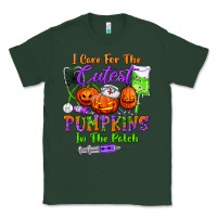 Sports Green i care for the cutest pumpkins in the patch Classic Tee - BundleAndBundleShop