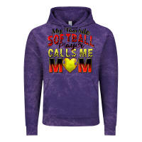 Cloud Purple my favorite softball player calls me mom Vintage Hoodie - Zillion Design Studio
