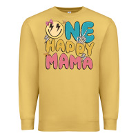 Antique Gold one happy mama Premium Sweatshirt - MaliasSmallBusiness