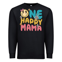 Black one happy mama Premium Sweatshirt - MaliasSmallBusiness