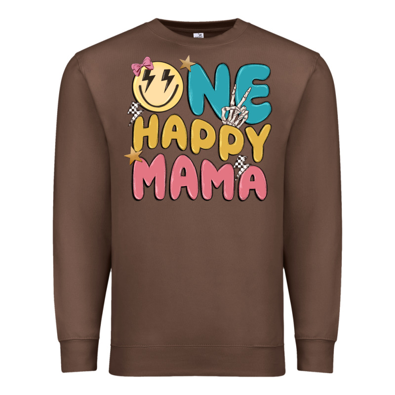 One Happy Mama Premium Sweatshirt by MaliasSmallBusiness | Teevron