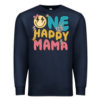 Navy one happy mama Premium Sweatshirt - MaliasSmallBusiness