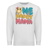 Oatmeal Heather one happy mama Premium Sweatshirt - MaliasSmallBusiness