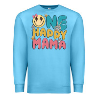 Ocean Blue one happy mama Premium Sweatshirt - MaliasSmallBusiness