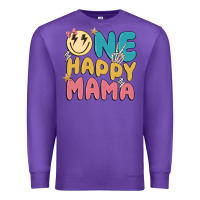 Purple one happy mama Premium Sweatshirt - MaliasSmallBusiness