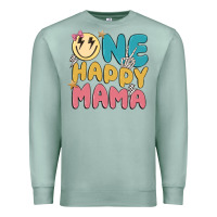 Seafoam one happy mama Premium Sweatshirt - MaliasSmallBusiness