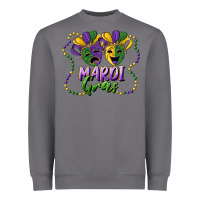 Storm mardi gras mask and beads Heavyweight Sweatshirt - RanaPortraitStore