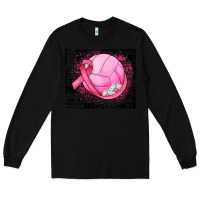 Black breast cancer volleyball Long Sleeve Tee - JahusDesignShop