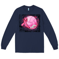 Navy breast cancer volleyball Long Sleeve Tee - JahusDesignShop