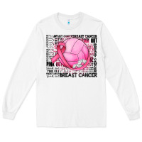 White breast cancer volleyball Long Sleeve Tee - JahusDesignShop