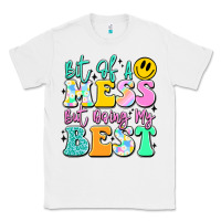 White bit of a mess but doing my best Classic Tee - JahusDesignShop