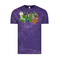 Cloud Purple st.patricks nurse life Vintage Tee - BarkalooDesign