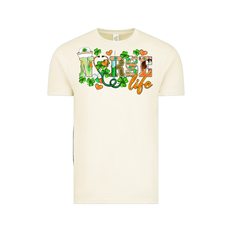St.patricks Nurse Life Vintage Tee by BarkalooDesign | Teevron