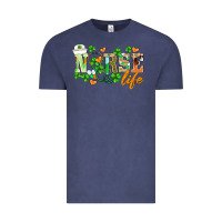 Vintage Denim st.patricks nurse life Vintage Tee - BarkalooDesign