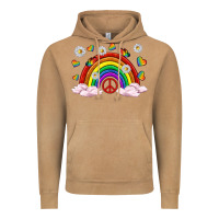 Vintage Camel pride rainbow with daisy and butterfly Vintage Hoodie - texasbilliewilder