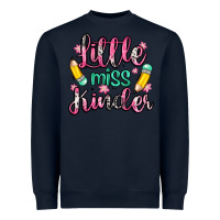 Navy little miss kindergarten Heavyweight Sweatshirt - Zillion Design Studio