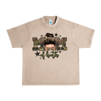 French Oak mom of both boys messy bun Urban Heavy Tee - Zillion Design Studio
