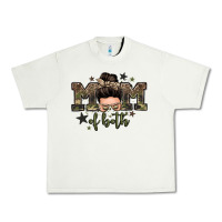 Pistachio mom of both boys messy bun Urban Heavy Tee - Zillion Design Studio