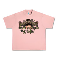 Salmon mom of both boys messy bun Urban Heavy Tee - Zillion Design Studio