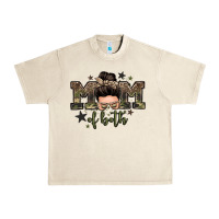 Sandshell mom of both boys messy bun Urban Heavy Tee - Zillion Design Studio