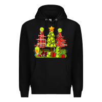 Black Christmas With Tennis Trees Premium Hoodie - BundleAndBundleShop
