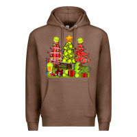 Chestnut Christmas With Tennis Trees Premium Hoodie - BundleAndBundleShop