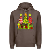 Coffee Christmas With Tennis Trees Premium Hoodie - BundleAndBundleShop