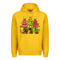 Lemon Christmas With Tennis Trees Premium Hoodie - BundleAndBundleShop