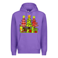 Purple Christmas With Tennis Trees Premium Hoodie - BundleAndBundleShop