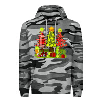 Slate Camo Christmas With Tennis Trees Premium Hoodie - BundleAndBundleShop