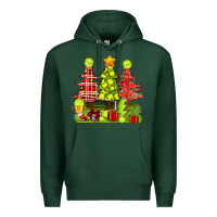 Sports Green Christmas With Tennis Trees Premium Hoodie - BundleAndBundleShop