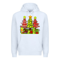 White Christmas With Tennis Trees Premium Hoodie - BundleAndBundleShop