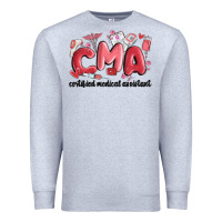 Heather Grey valentines day cma Premium Sweatshirt - MaliasSmallBusiness