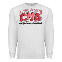 Oatmeal Heather valentines day cma Premium Sweatshirt - MaliasSmallBusiness