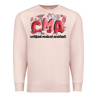Pale Pink valentines day cma Premium Sweatshirt - MaliasSmallBusiness