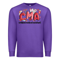 Purple valentines day cma Premium Sweatshirt - MaliasSmallBusiness