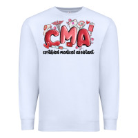 White valentines day cma Premium Sweatshirt - MaliasSmallBusiness