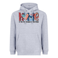 Home Of The Free Because Of The Brave Heavyweight Hoodie | Teevron