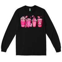 Black breast cancer coffee cups Long Sleeve Tee - JahusDesignShop