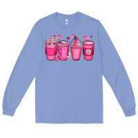 Colony Blue breast cancer coffee cups Long Sleeve Tee - JahusDesignShop