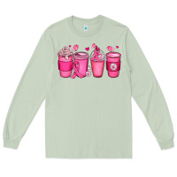 Matcha breast cancer coffee cups Long Sleeve Tee - JahusDesignShop