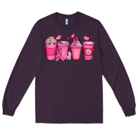 Plum breast cancer coffee cups Long Sleeve Tee - JahusDesignShop