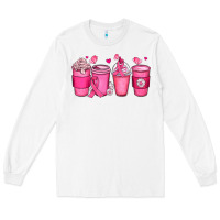 White breast cancer coffee cups Long Sleeve Tee - JahusDesignShop