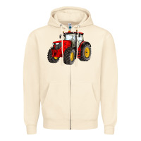 Sandshell western farm tractor red Zipper Hoodie - Artiststas