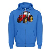 True Royal western farm tractor red Zipper Hoodie - Artiststas