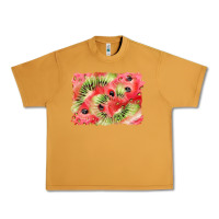 Peanut Butter watermelon strawberry kiwi background Urban Heavy Tee - BarkalooDesign