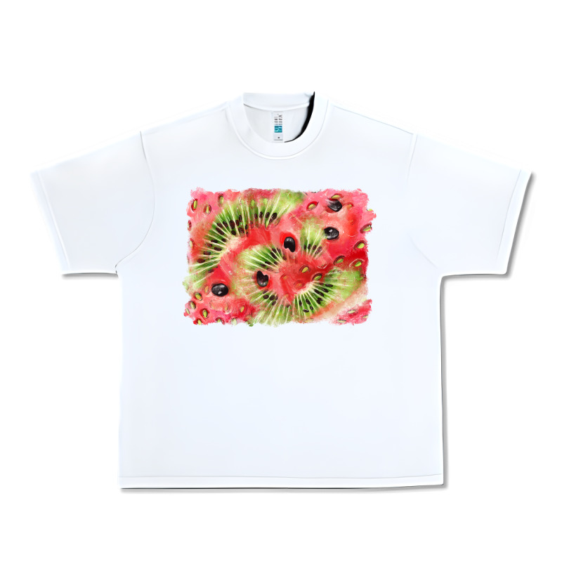 Watermelon Strawberry Kiwi Background Urban Heavy Tee by BarkalooDesign | Teevron