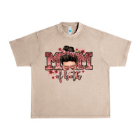 French Oak mom of both messy bun Urban Heavy Tee - Zillion Design Studio