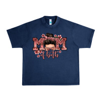 Navy mom of both messy bun Urban Heavy Tee - Zillion Design Studio