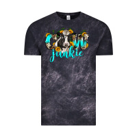 Cloud Black cow junkie Vintage Tee - Zillion Design Studio